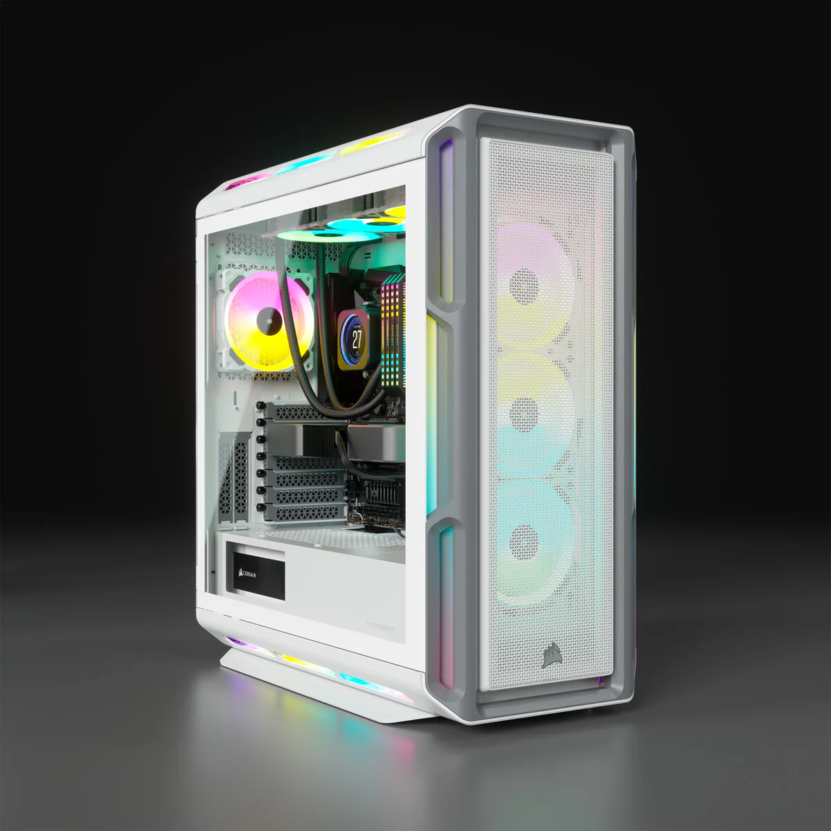 Corsair iCUE 5000T RGB - ATX Mid Tower Case in White - Image 5