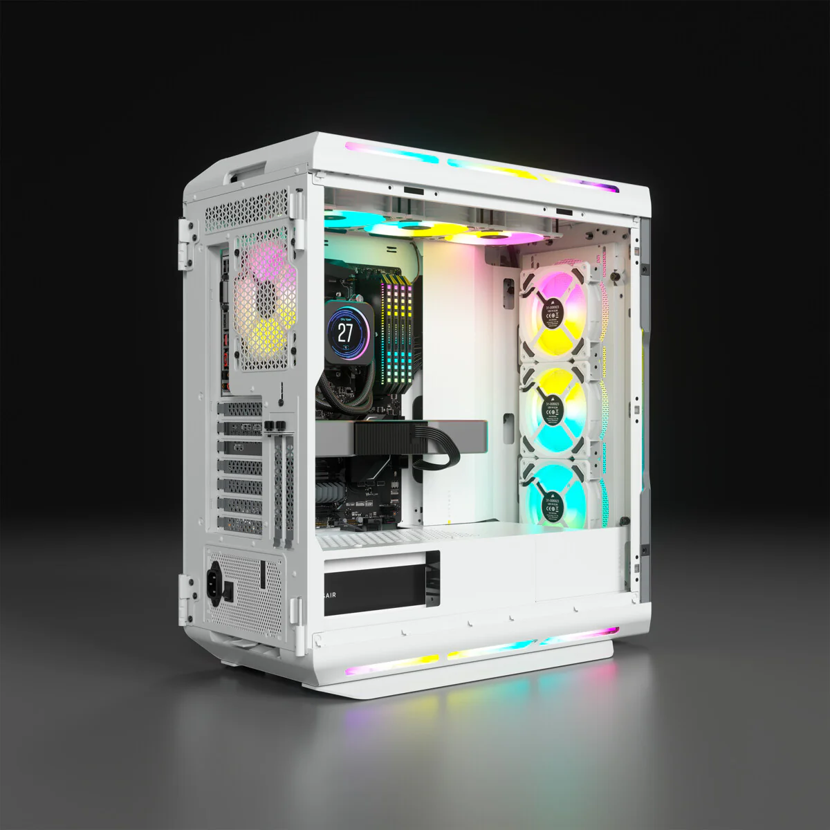Corsair iCUE 5000T RGB - ATX Mid Tower Case in White - Image 8