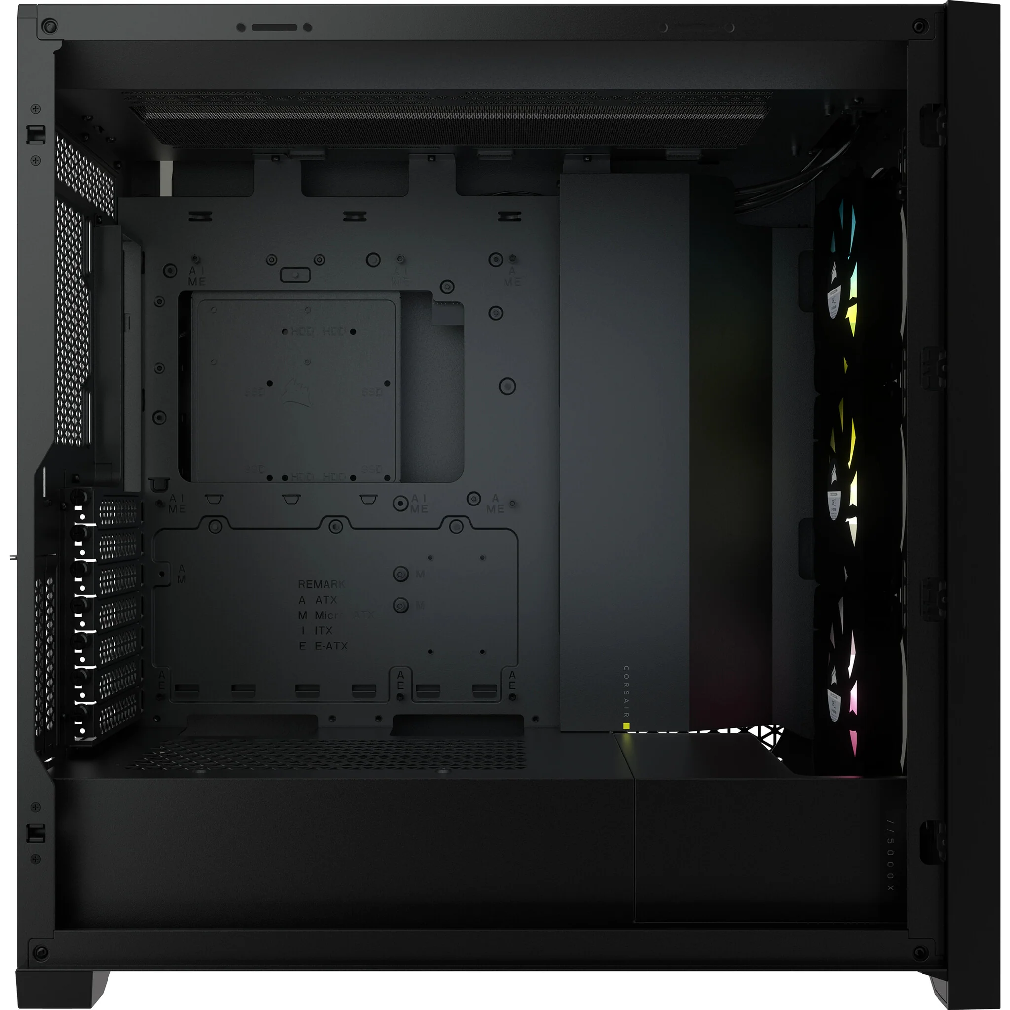 Corsair iCUE 5000X RGB - ATX Mid Tower Case in Black - Image 4