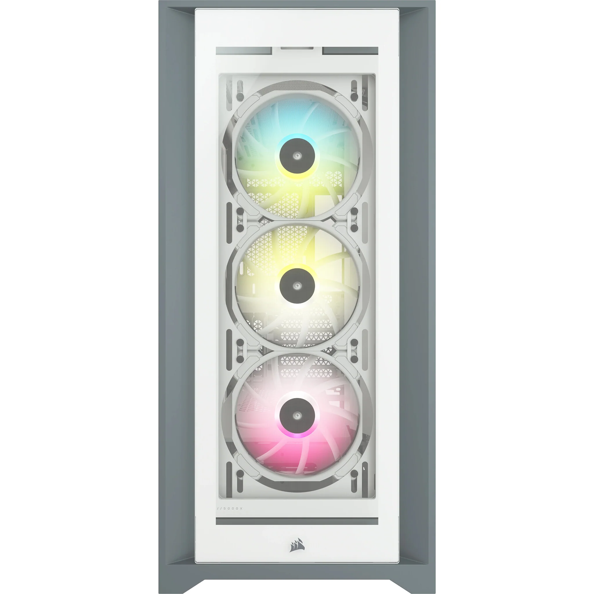 Corsair iCUE 5000X RGB - ATX Mid Tower Case in White - Image 2