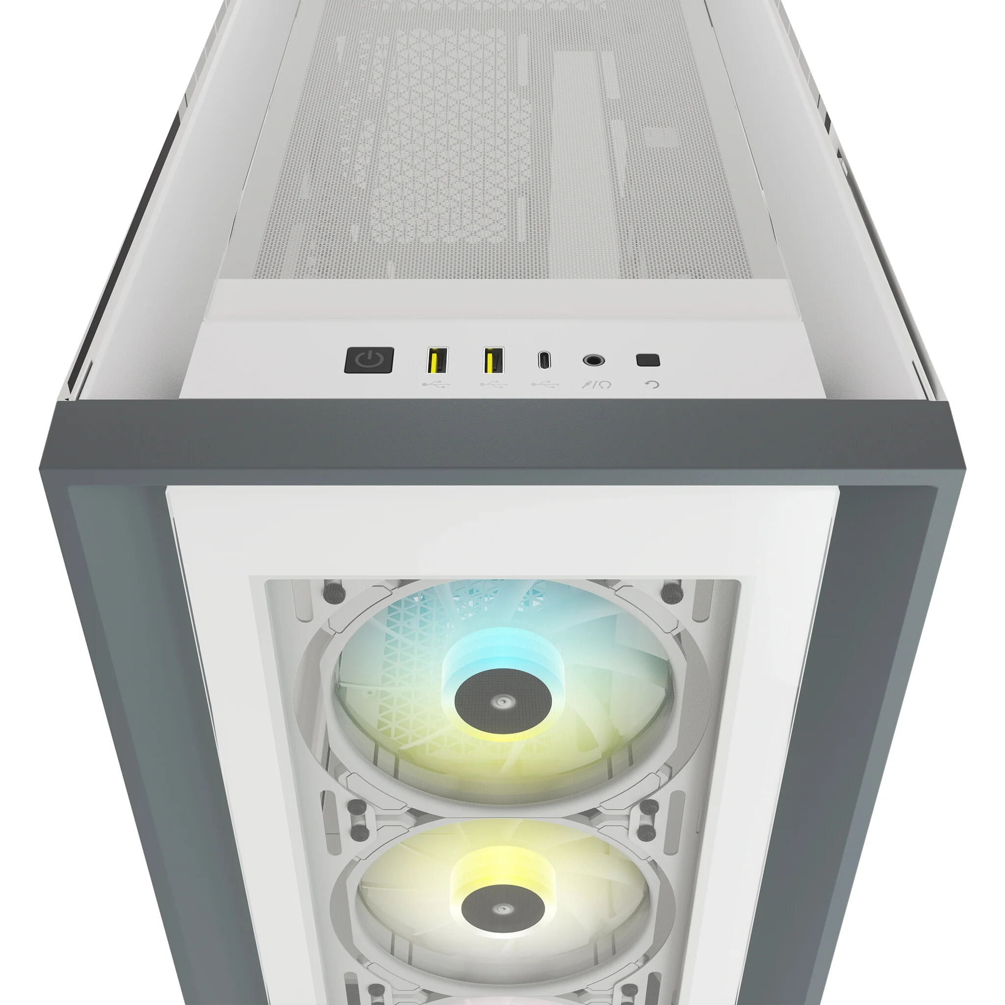 Corsair iCUE 5000X RGB - ATX Mid Tower Case in White - Image 6