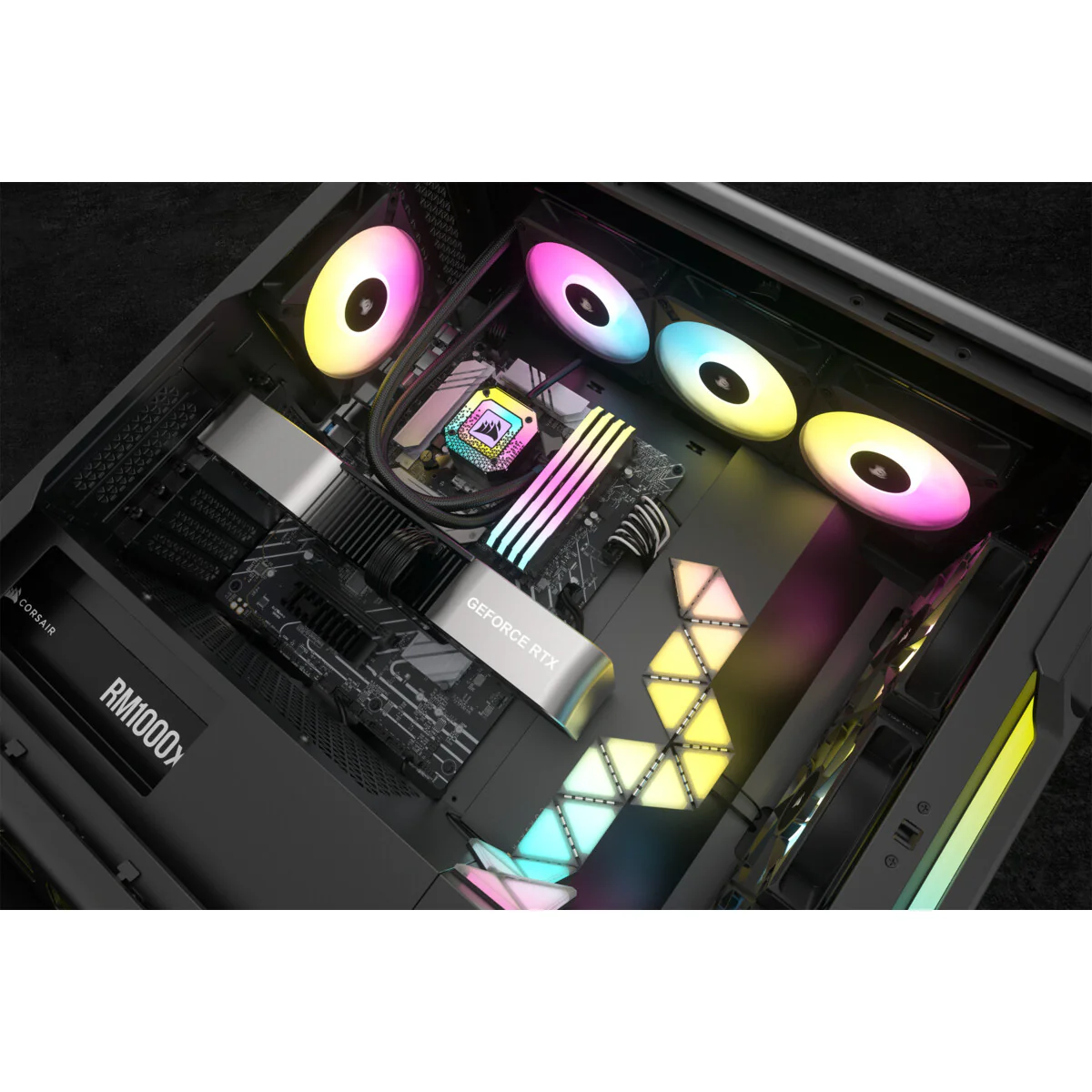 Corsair iCUE H150i ELITE CAPELLIX XT - All-in-one Liquid Processor Cooler in Black - 360mm - Image 12