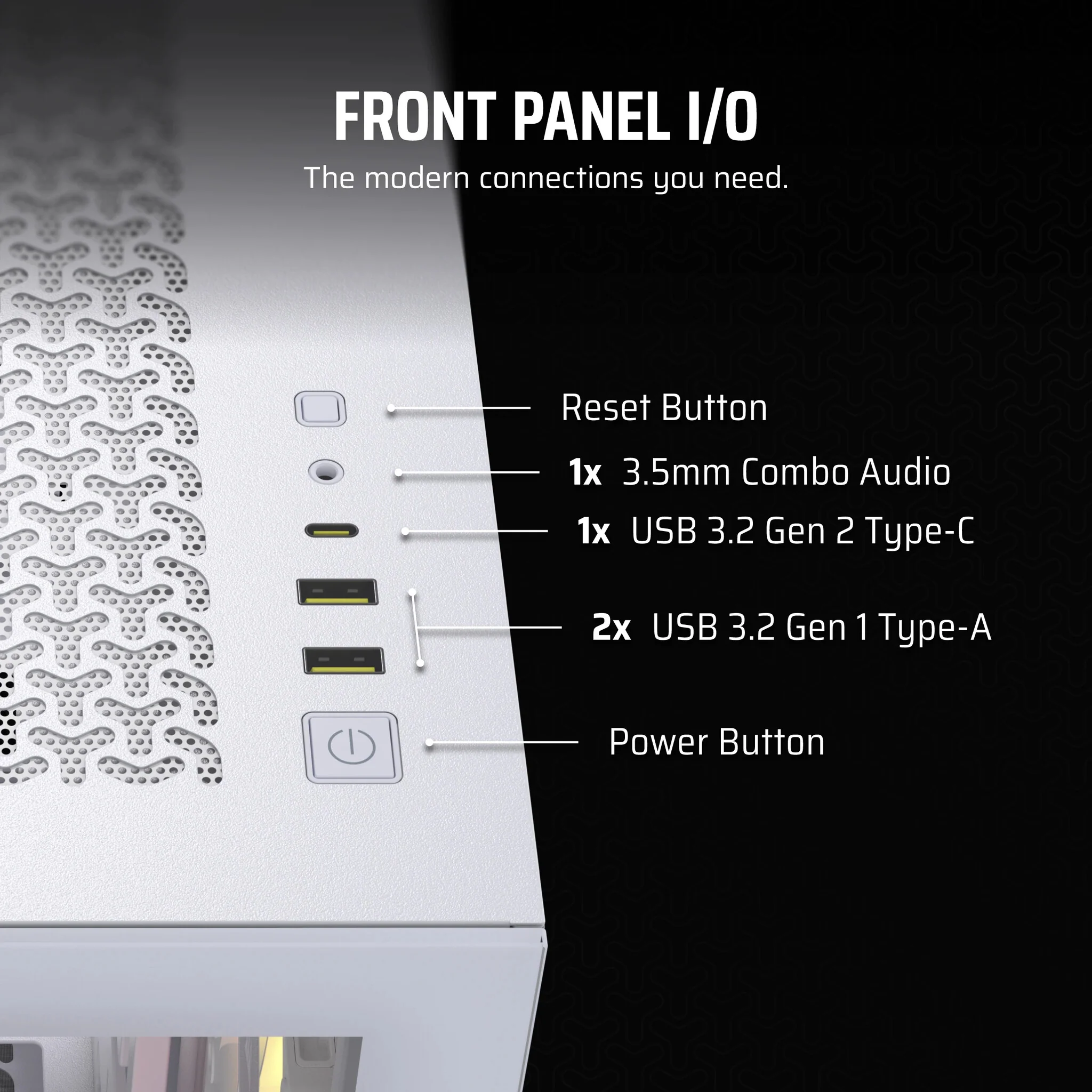 Corsair iCUE LINK 3500X RGB - EATX Mid Tower Case in White - Image 11