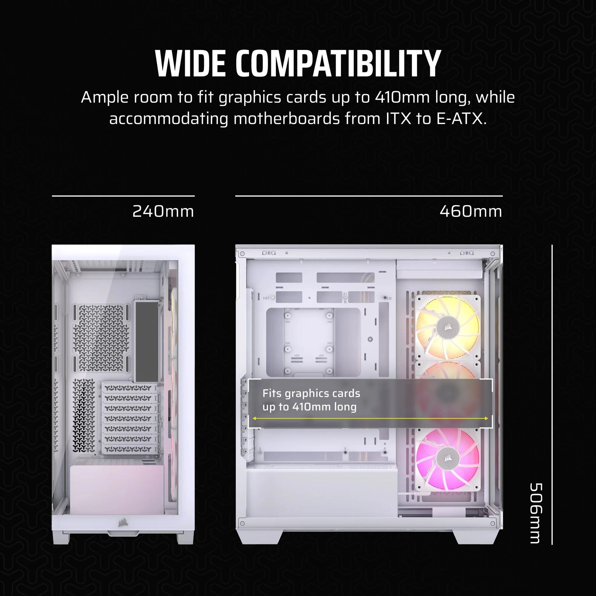 Corsair iCUE LINK 3500X RGB - EATX Mid Tower Case in White - Image 12
