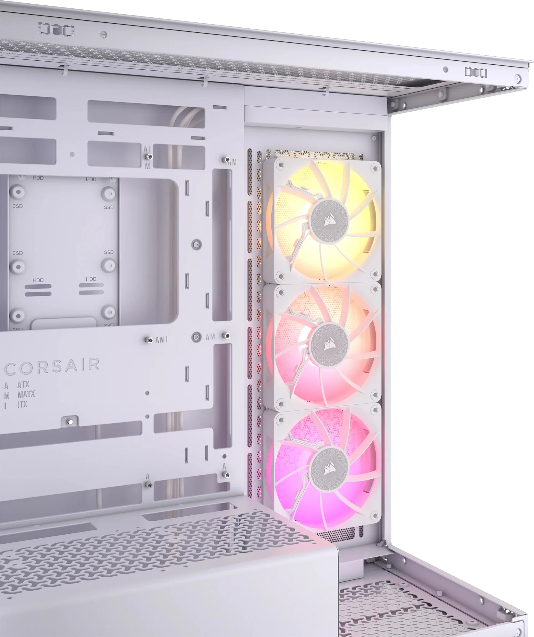 Corsair iCUE LINK 3500X RGB - EATX Mid Tower Case in White - Image 3