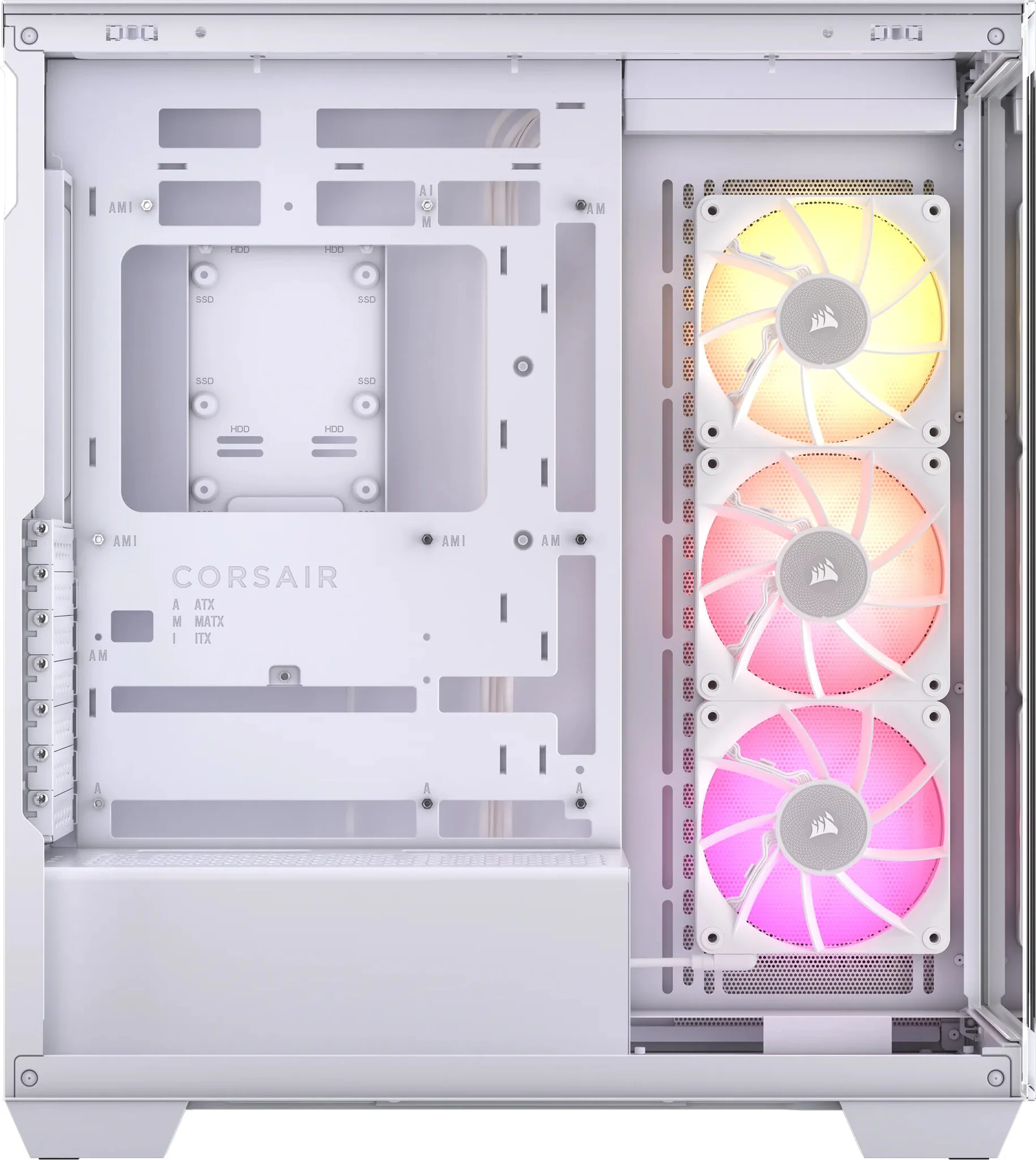 Corsair iCUE LINK 3500X RGB - EATX Mid Tower Case in White - Image 4