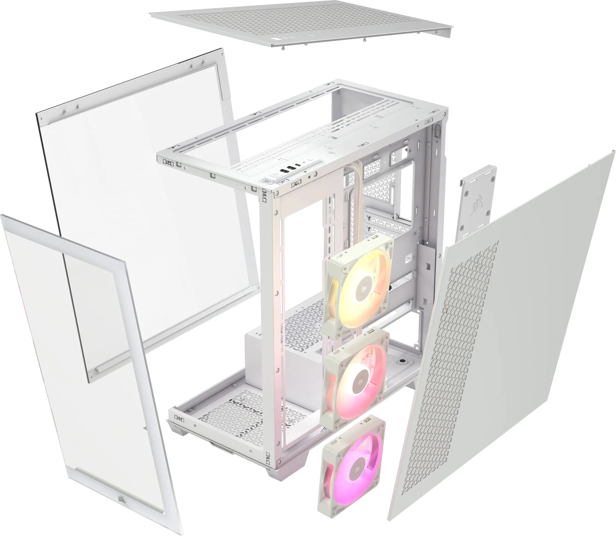Corsair iCUE LINK 3500X RGB - EATX Mid Tower Case in White - Image 6