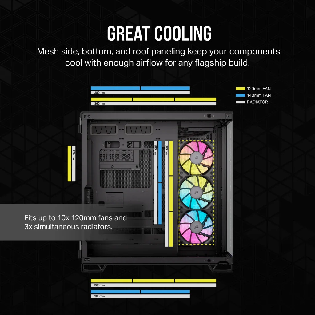 Corsair iCUE LINK 6500X RGB - ATX Mid Tower Case in Black - Image 11