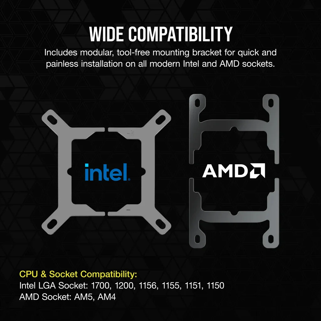 Corsair iCUE LINK H150i LCD - Liquid Processor Cooler in Black - 360mm - Image 11