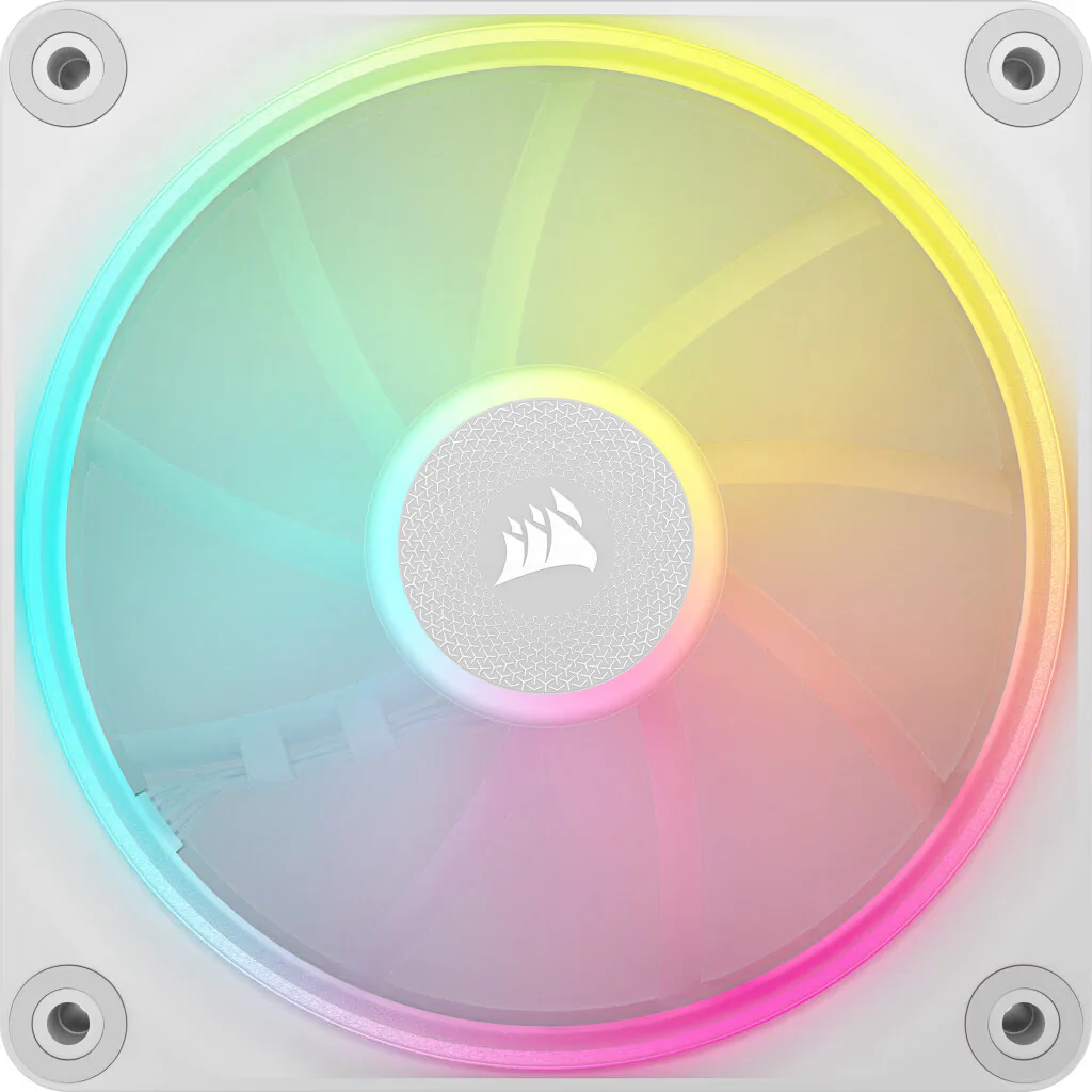 Corsair iCUE LINK LX120 RGB - Computer Case Fan in White - 120mm (Pack of 3) - Image 2