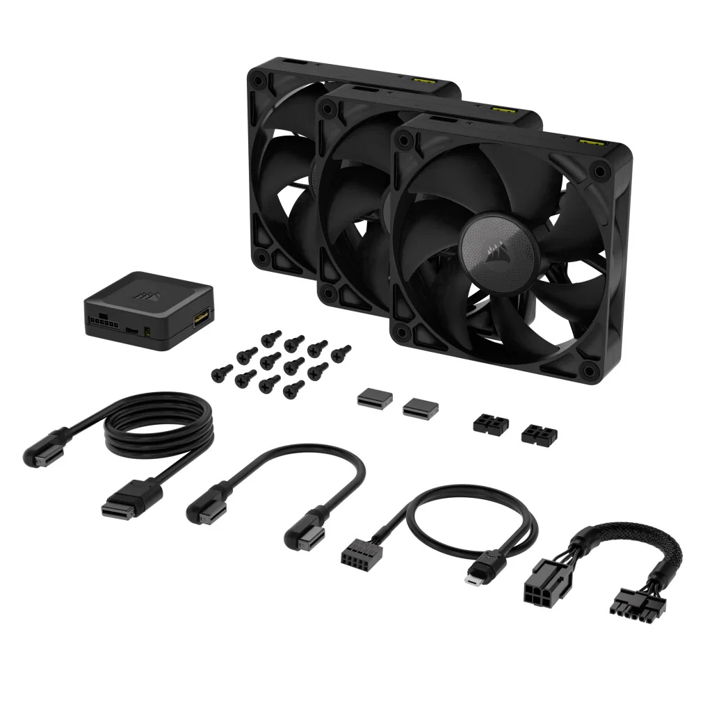 Corsair iCUE LINK RX120 - Computer Case Fan in Black - 120mm (Pack of 3) - Image 6