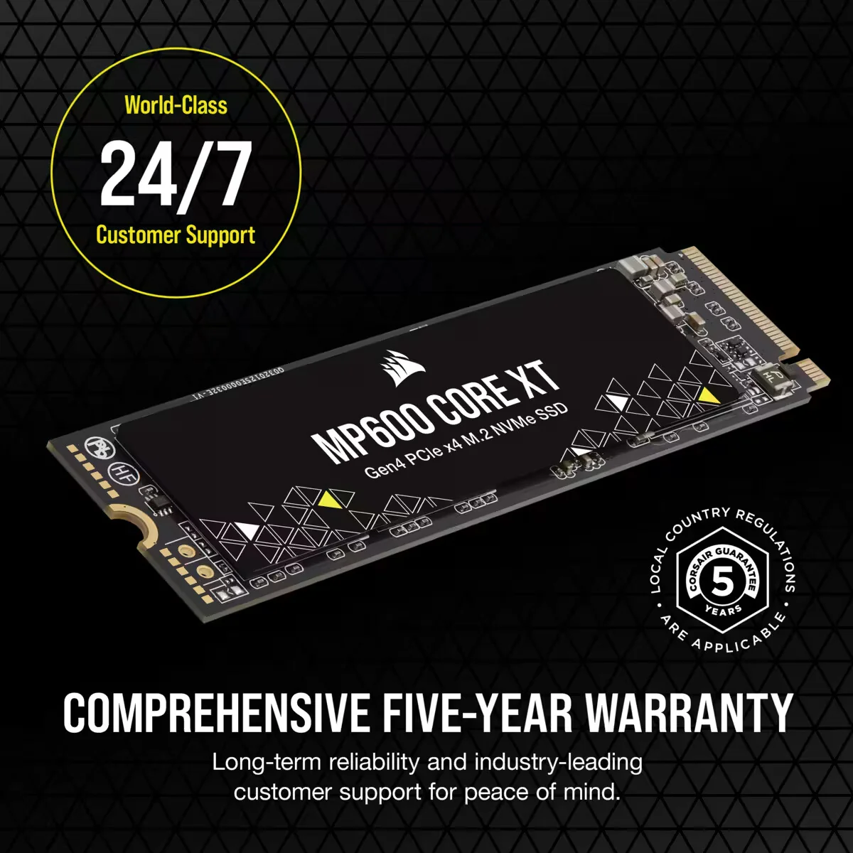 Corsair MP600 CORE XT - PCI Express 4.0 QLC 3D NAND NVMe M.2 SSD - 4 TB - Image 19