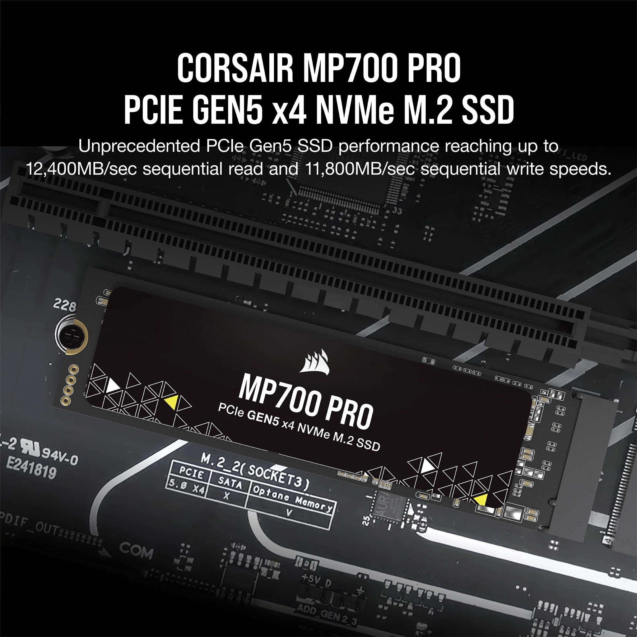 Corsair MP700 PRO - PCI Express 5.0 3D TLC NAND NVMe M.2 SSD - 2 TB - Image 13