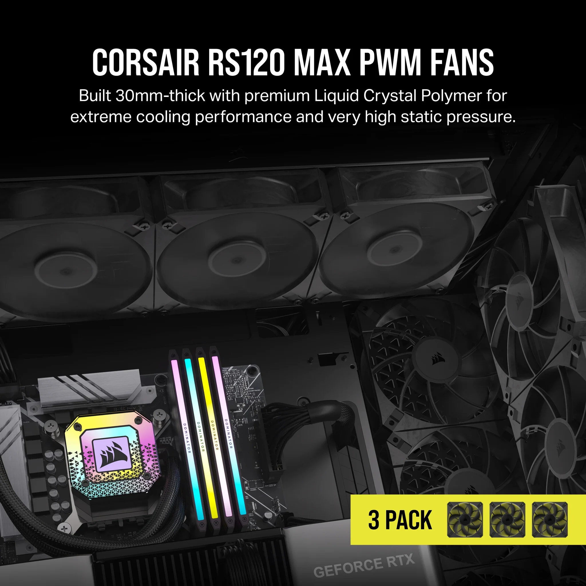 Corsair RS120 MAX - Computer Case Fan in Black - 120mm (Pack of 3) - Image 7