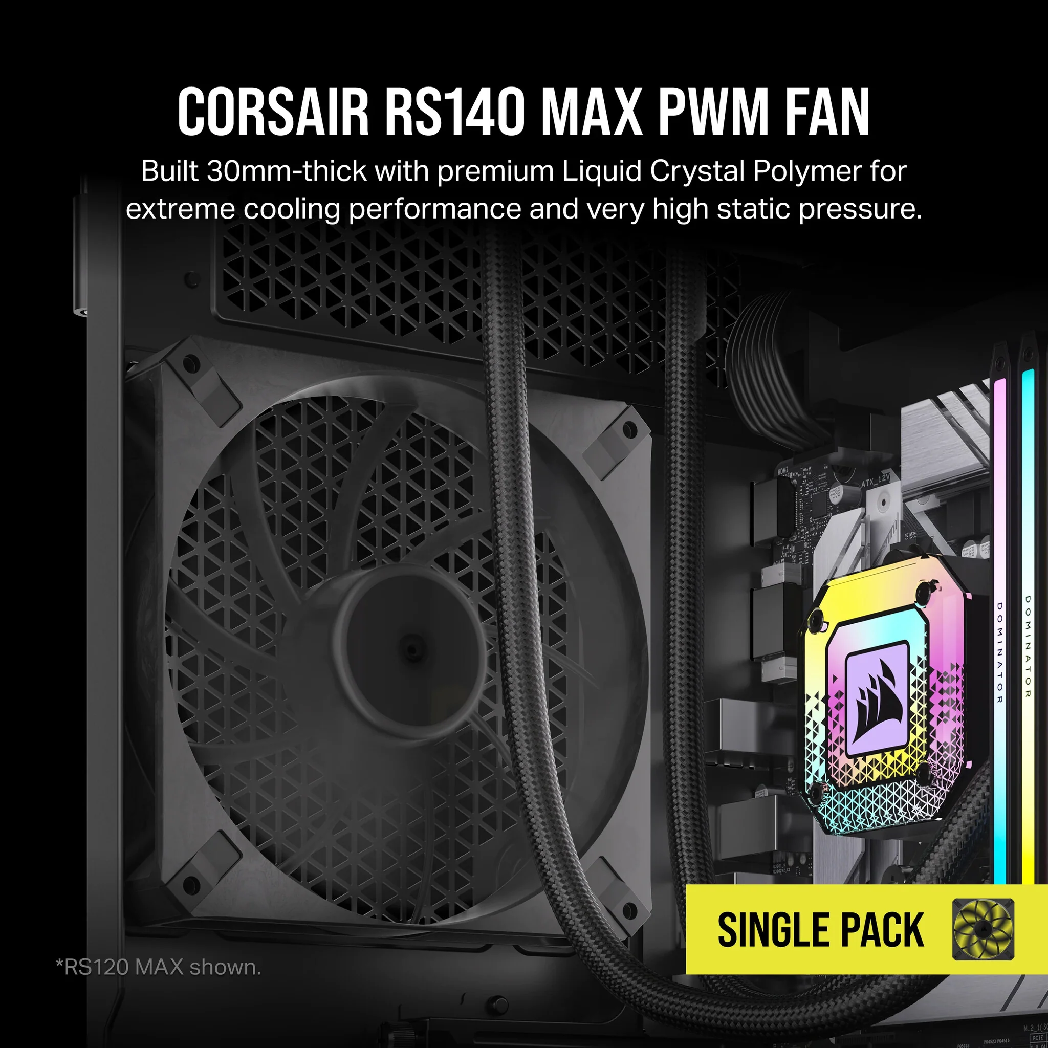 Corsair RS140 MAX - Computer Case Fan in Black - 140mm - Image 5