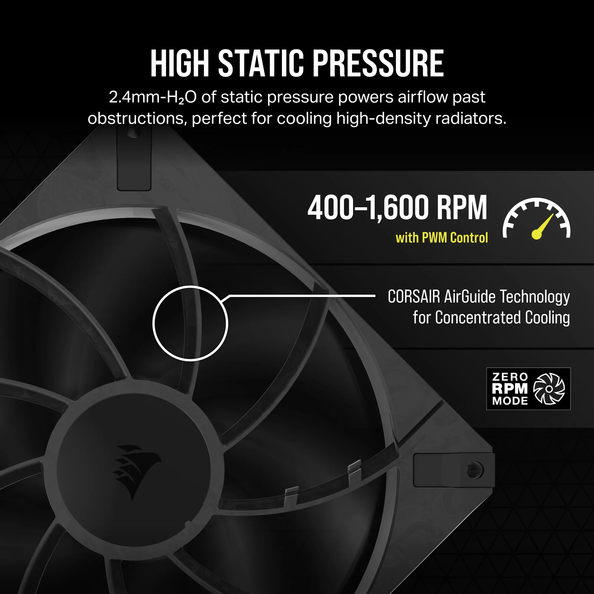 Corsair RS140 MAX - Computer Case Fan in Black - 140mm - Image 7