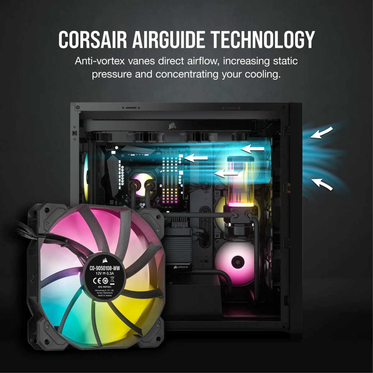 Corsair SP120 RGB ELITE - Computer Case Fan in Black - 120mm - Image 12