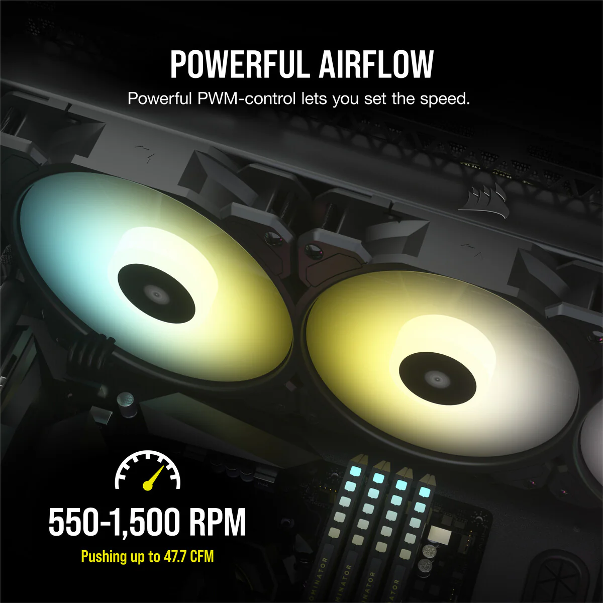 Corsair SP120 RGB ELITE - Computer Case Fan in Black - 120mm (Pack of 3) - Image 17