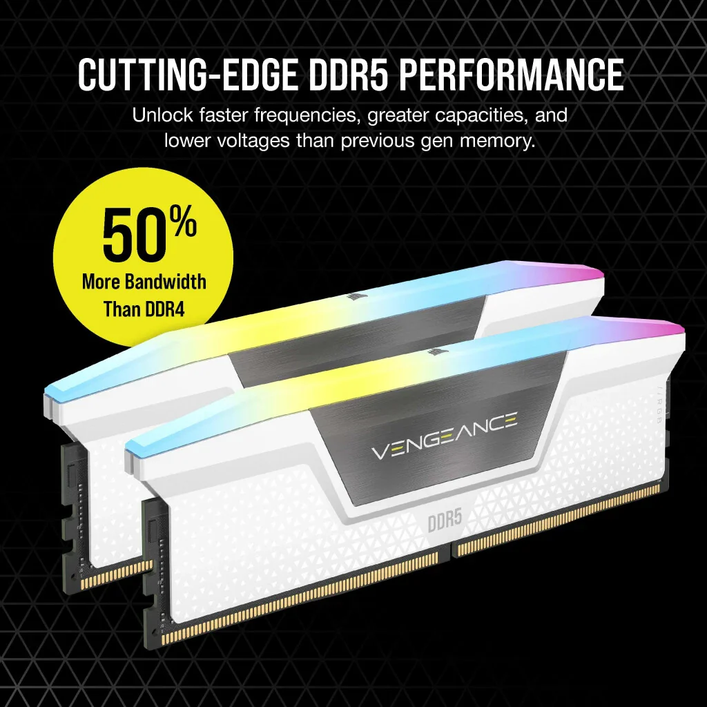 Corsair Vengeance RGB - 64 GB 2 x 32 GB DDR5 6000 MHz memory module - Image 8