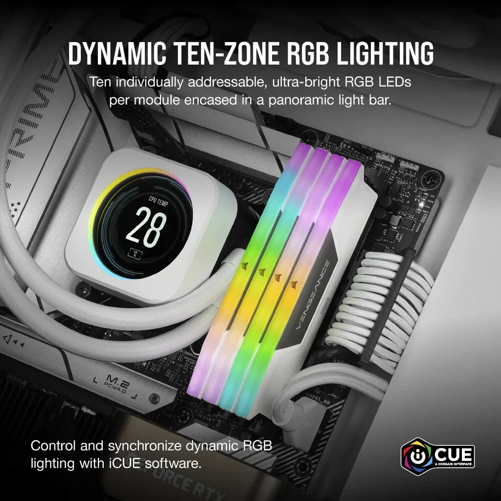 Corsair Vengeance RGB - 64 GB 2 x 32 GB DDR5 6000 MHz memory module - Image 9