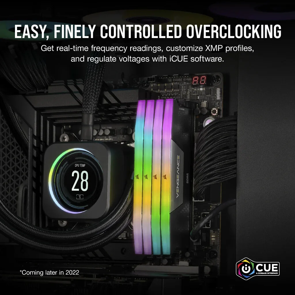 Corsair Vengeance RGB - 96 GB 2 x 48 GB DDR5 4800 MHz memory module - Image 8