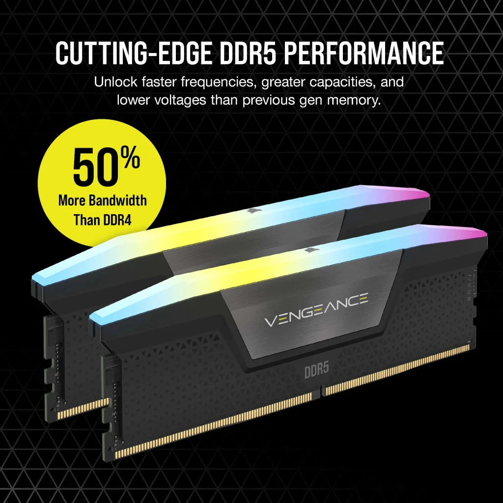 Corsair Vengeance RGB - 96 GB 2 x 48 GB DDR5 4800 MHz memory module - Image 8