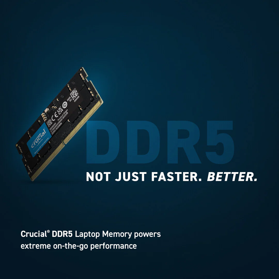 Crucial - 16 GB 1 x 16 GB DDR5 SO-DIMM 5600 MHz ECC memory module - Image 2