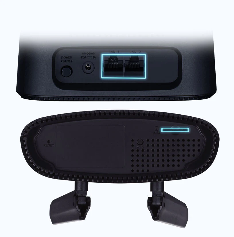 D-Link DWR‑960 -  Gigabit Ethernet Dual-band (2.4 GHz / 5 GHz) 3G wireless router in Black - Image 6