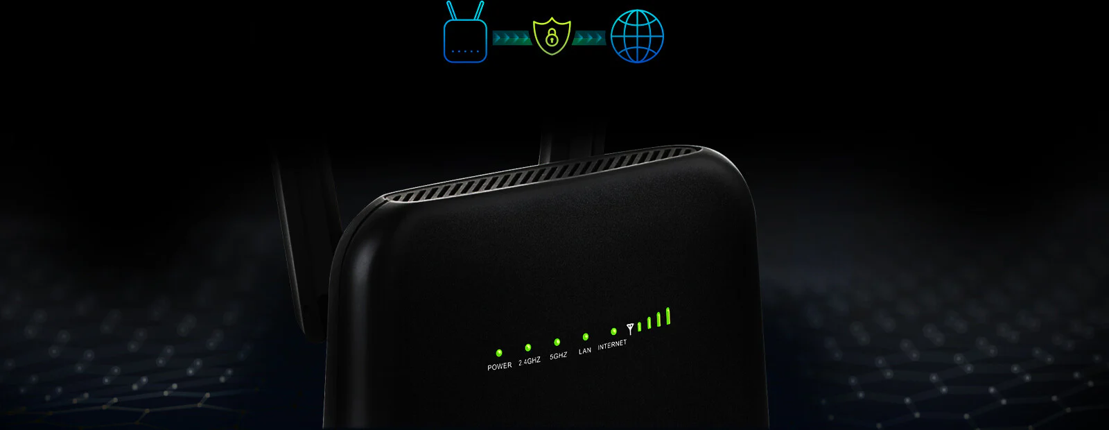 D-Link DWR‑960 -  Gigabit Ethernet Dual-band (2.4 GHz / 5 GHz) 3G wireless router in Black - Image 7