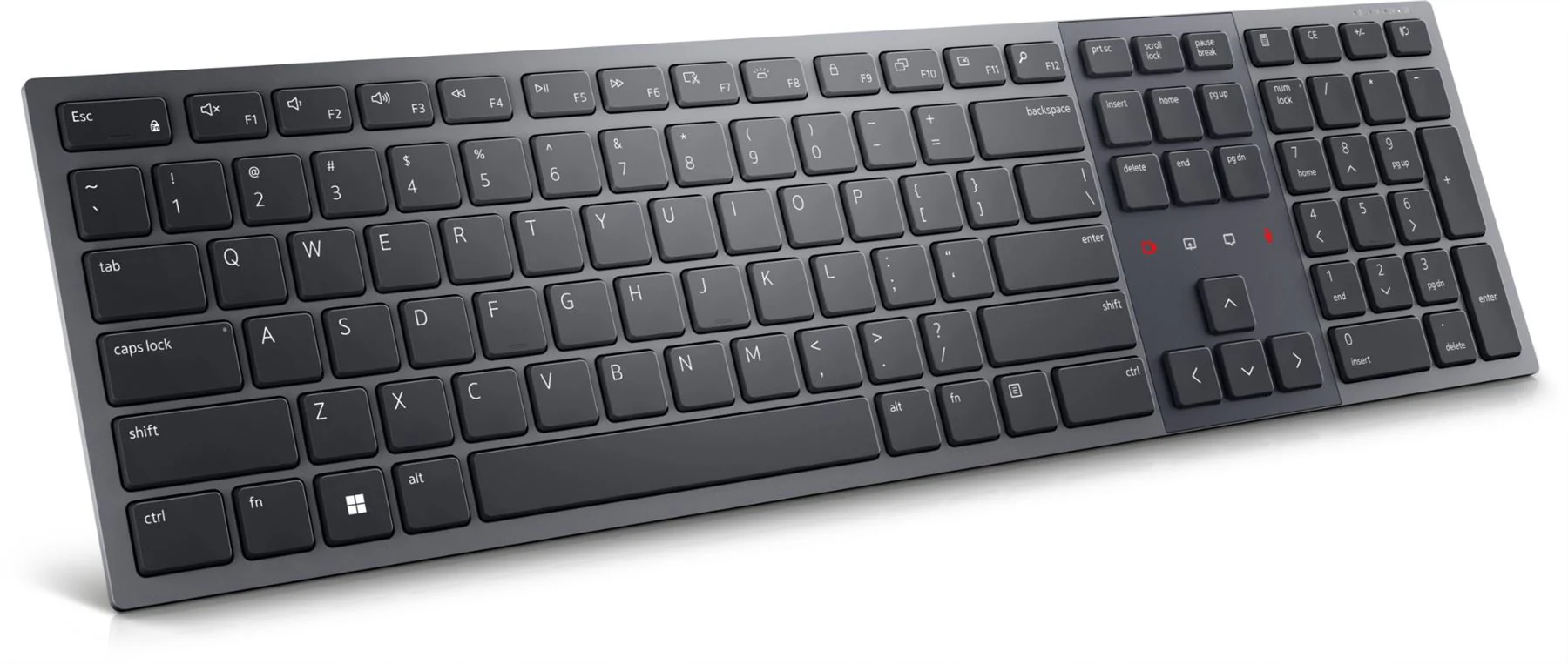 DELL KB900 keyboard RF Wireless + Bluetooth QWERTZ German Graphite