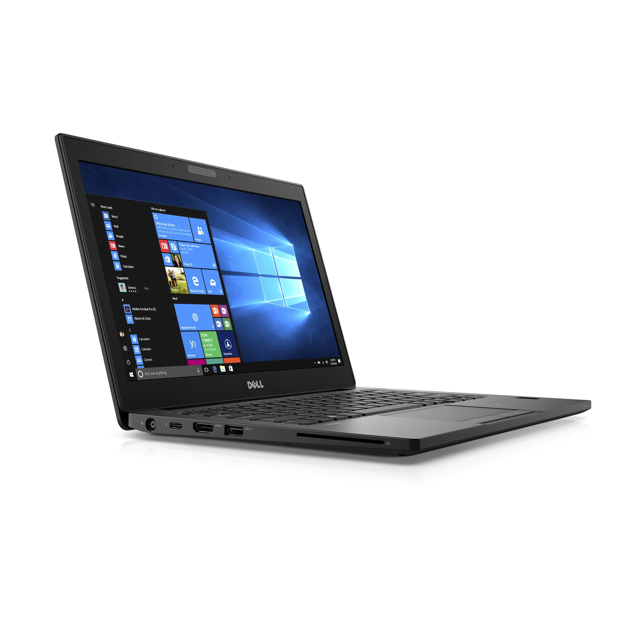 DELL Latitude 7280 Laptop - 31.8 cm (12.5") - Intel® Core™ i7-7600U - 8 GB DDR4-SDRAM - 256 GB SSD - Wi-Fi 5 - Windows 10 Pro - Black - Image 4