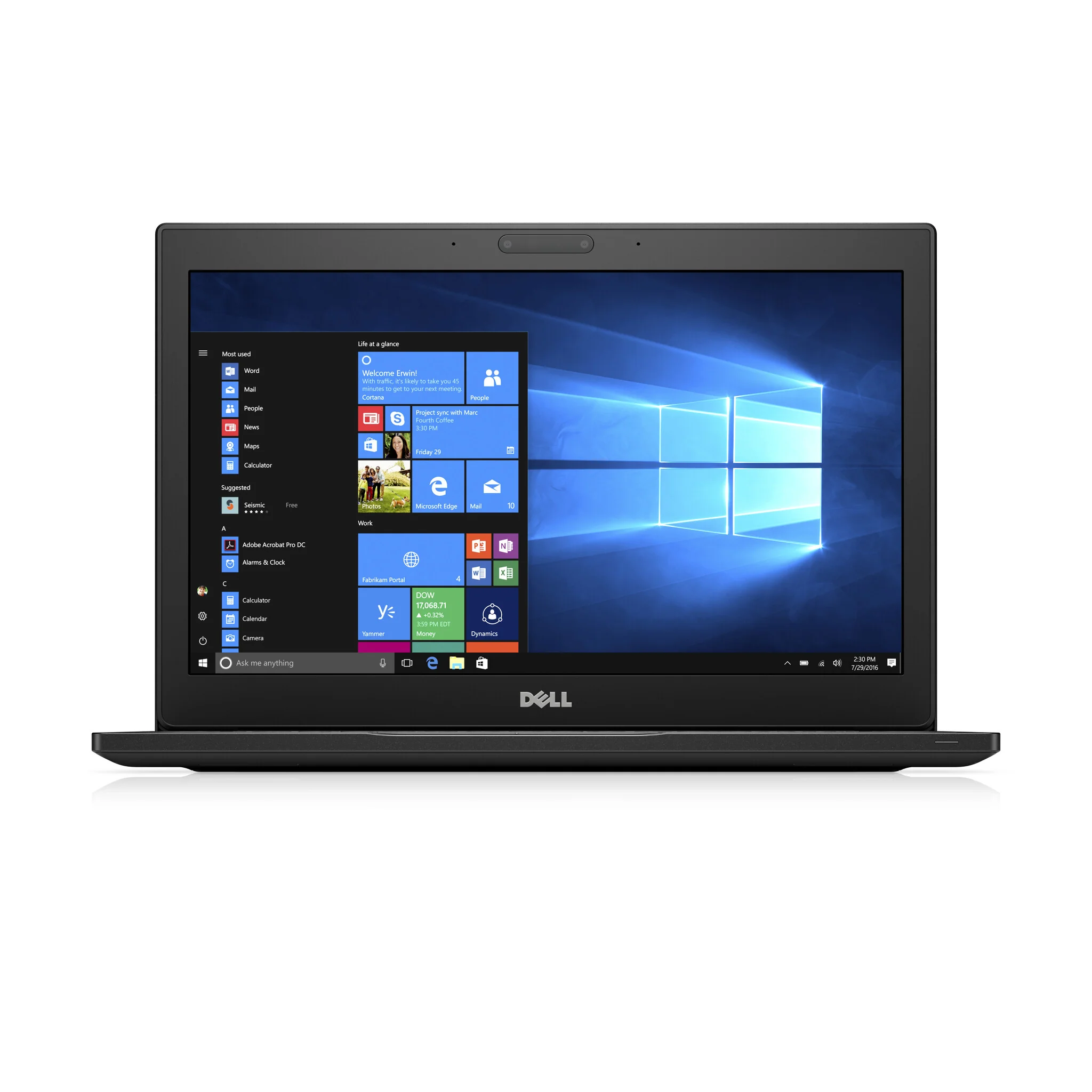 DELL Latitude 7280 Laptop - 31.8 cm (12.5") - Intel® Core™ i7-7600U - 8 GB DDR4-SDRAM - 256 GB SSD - Wi-Fi 5 - Windows 10 Pro - Black - Image 9