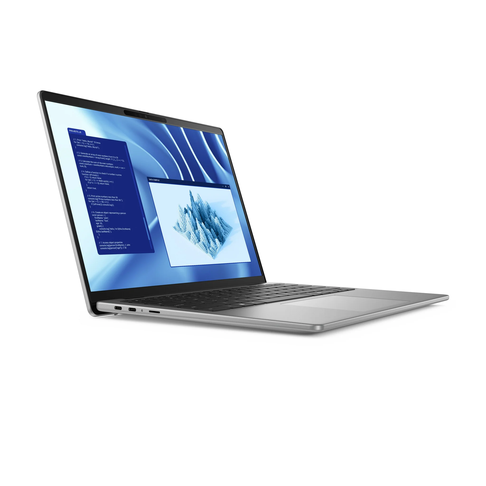 DELL Latitude 7455 Laptop - 35.6 cm (14") - Touchscreen - Qualcomm Snapdragon X1P-64-100 - 16 GB LPDDR5x-SDRAM - 512 GB SSD - Wi-Fi 7 - Windows 11 Pro - Grey - Image 2