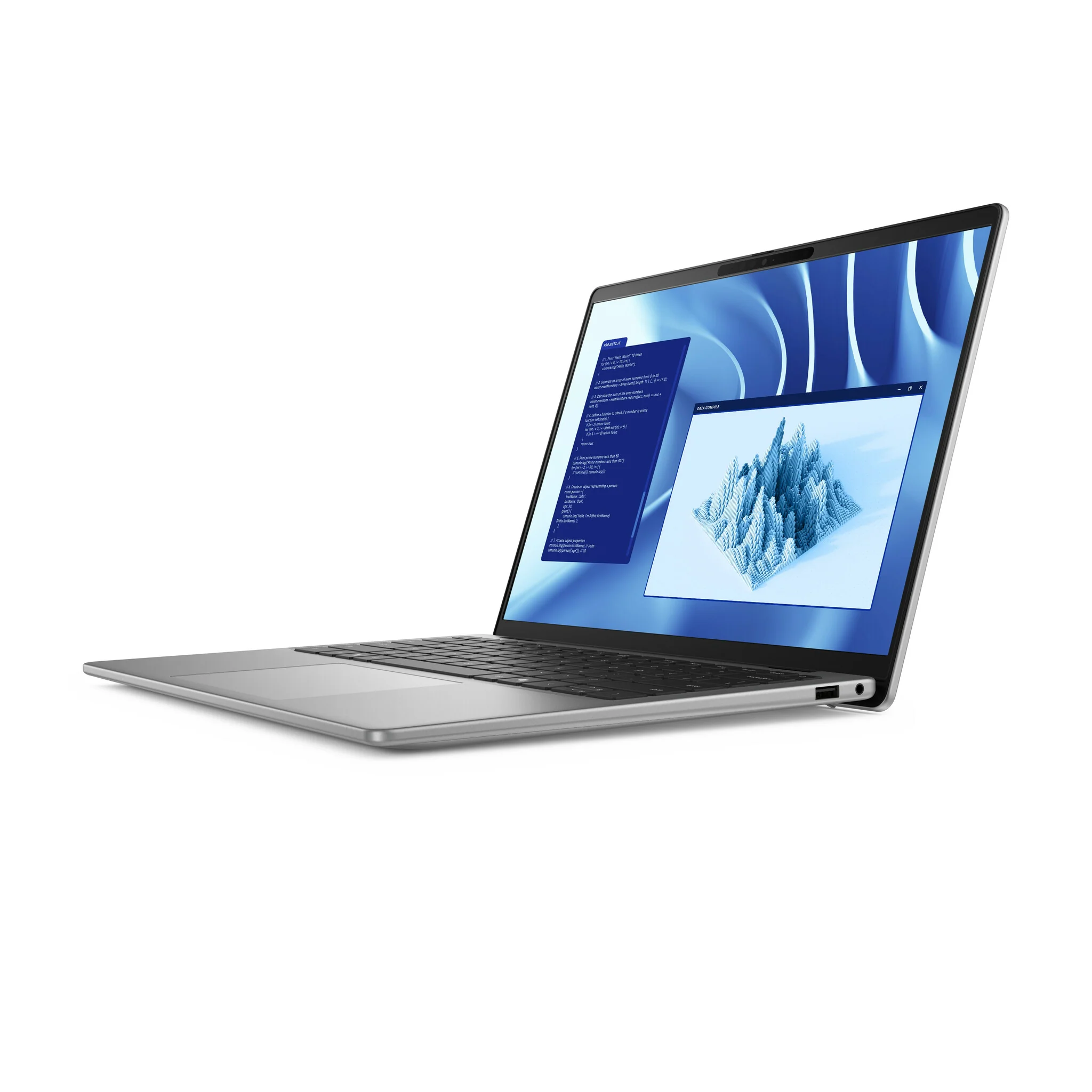 DELL Latitude 7455 Laptop - 35.6 cm (14") - Touchscreen - Qualcomm Snapdragon X1P-64-100 - 16 GB LPDDR5x-SDRAM - 512 GB SSD - Wi-Fi 7 - Windows 11 Pro - Grey - Image 3