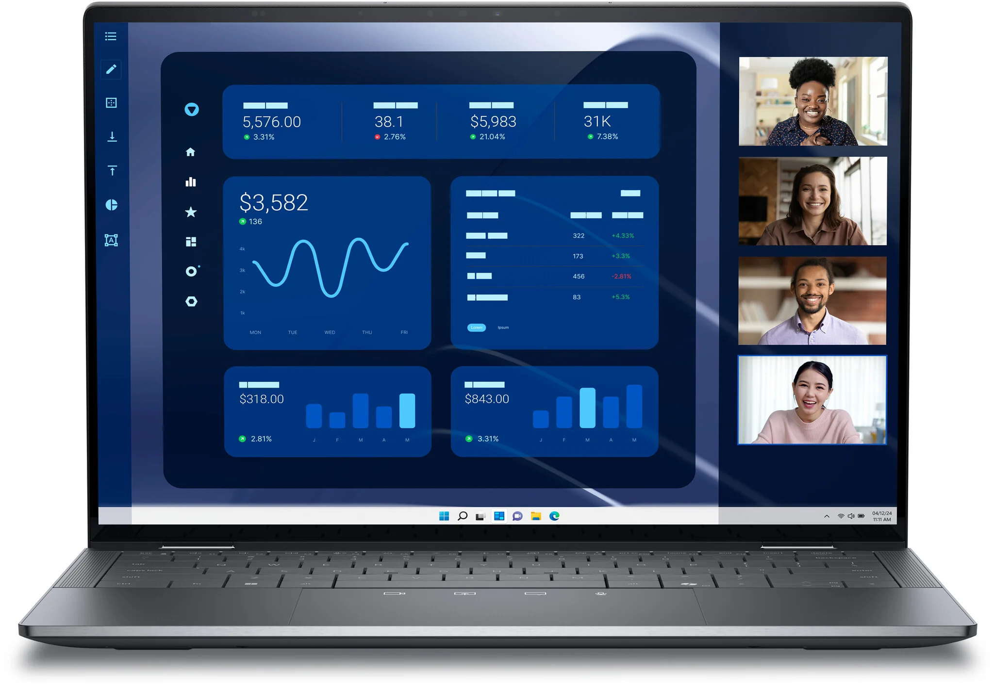 DELL Latitude 9450 Hybrid (2-in-1) - 35.6 cm (14") - Touchscreen - Intel Core Ultra 7 165U - 32 GB LPDDR5x-SDRAM - 1 TB SSD - Wi-Fi 7 - Windows 11 Pro - Grey