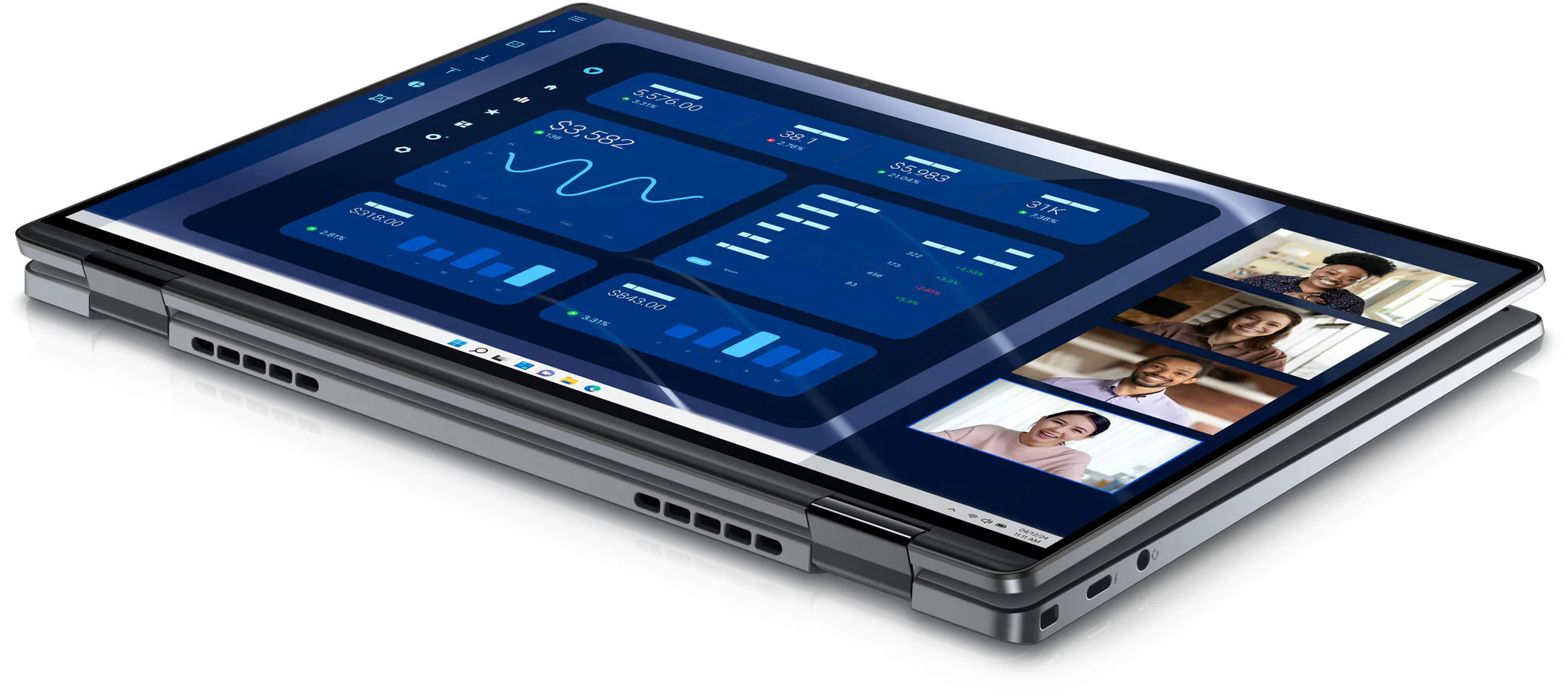 DELL Latitude 9450 Hybrid (2-in-1) - 35.6 cm (14") - Touchscreen - Intel Core Ultra 7 165U - 32 GB LPDDR5x-SDRAM - 1 TB SSD - Wi-Fi 7 - Windows 11 Pro - Grey - Image 9