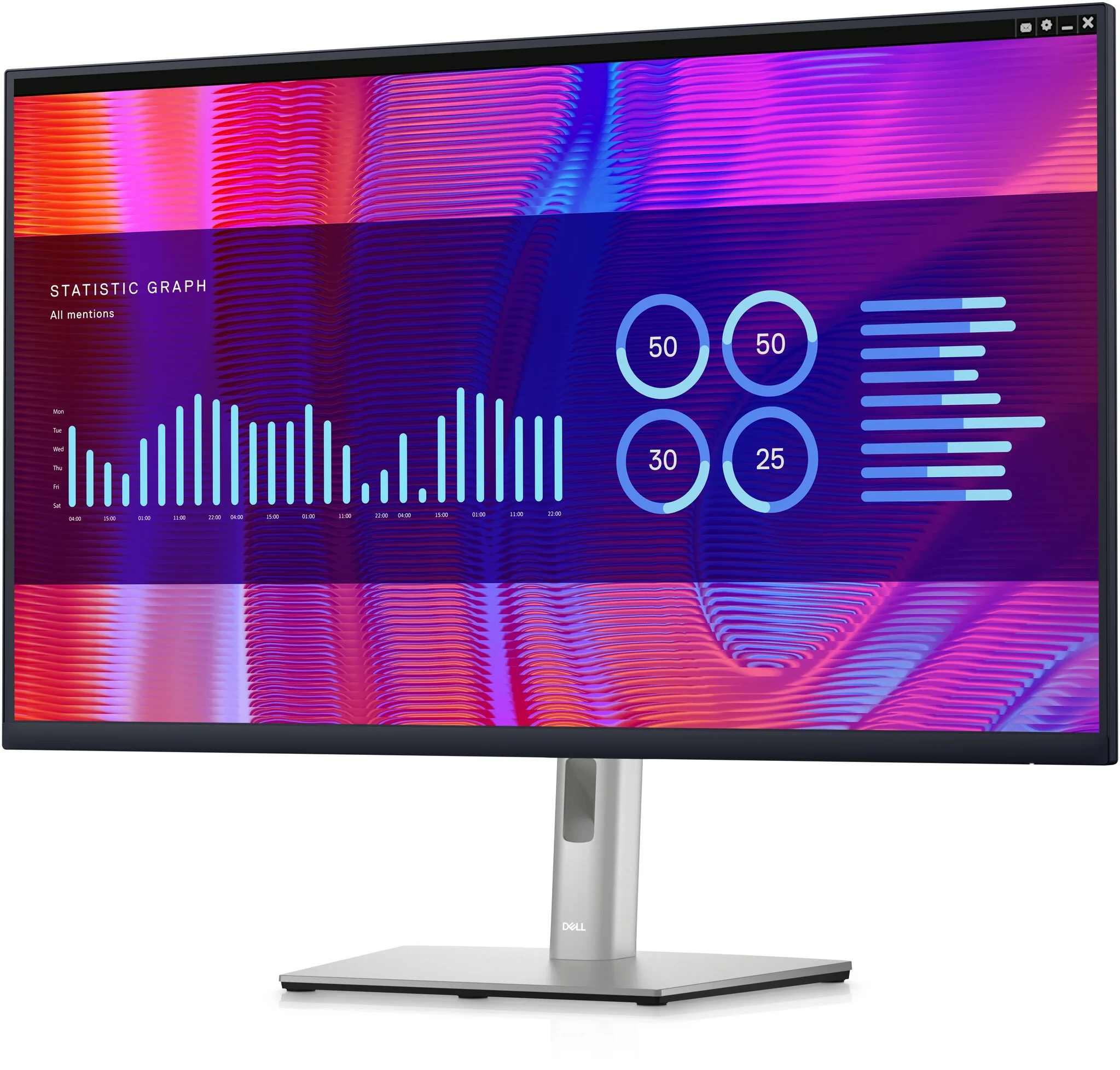 DELL P Series P3223DE - 80 cm (31.5") - 2560 x 1440 pixels Quad HD LCD Monitor - Image 3