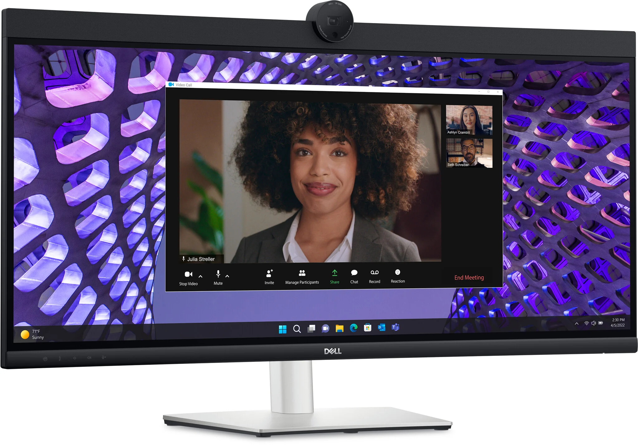 DELL P Series P3424WEB computer monitor 86.7 cm (34.1") 3440 x 1440 pixels 4K Ultra HD LCD - Image 2