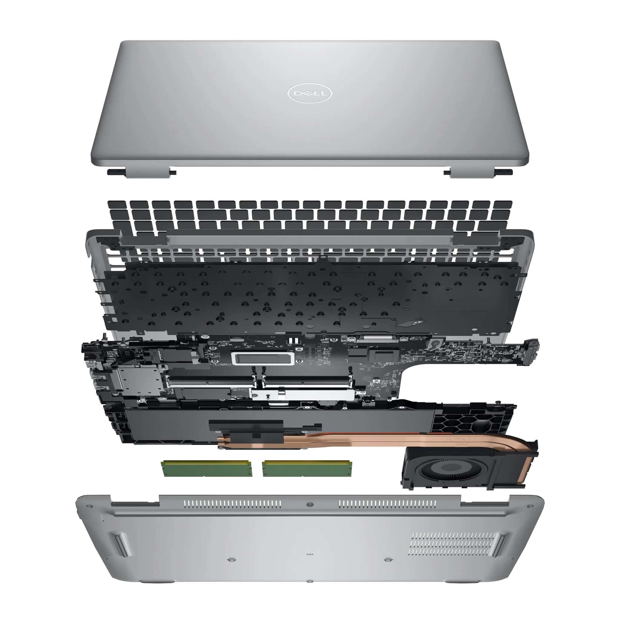 DELL Precision 3580 Laptop - 39.6 cm (15.6") - Intel® Core™ i7-1360P - 16 GB DDR5-SDRAM - 512 GB SSD - NVIDIA RTX A500 - Wi-Fi 6E - Windows 11 Pro - Grey - Image 12