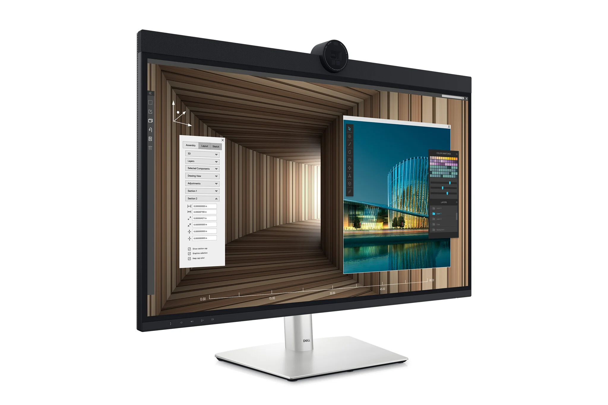 DELL UltraSharp U3224KBA - 80 cm (31.5") - 6144 x 3456 pixels 6K Ultra HD LCD Monitor