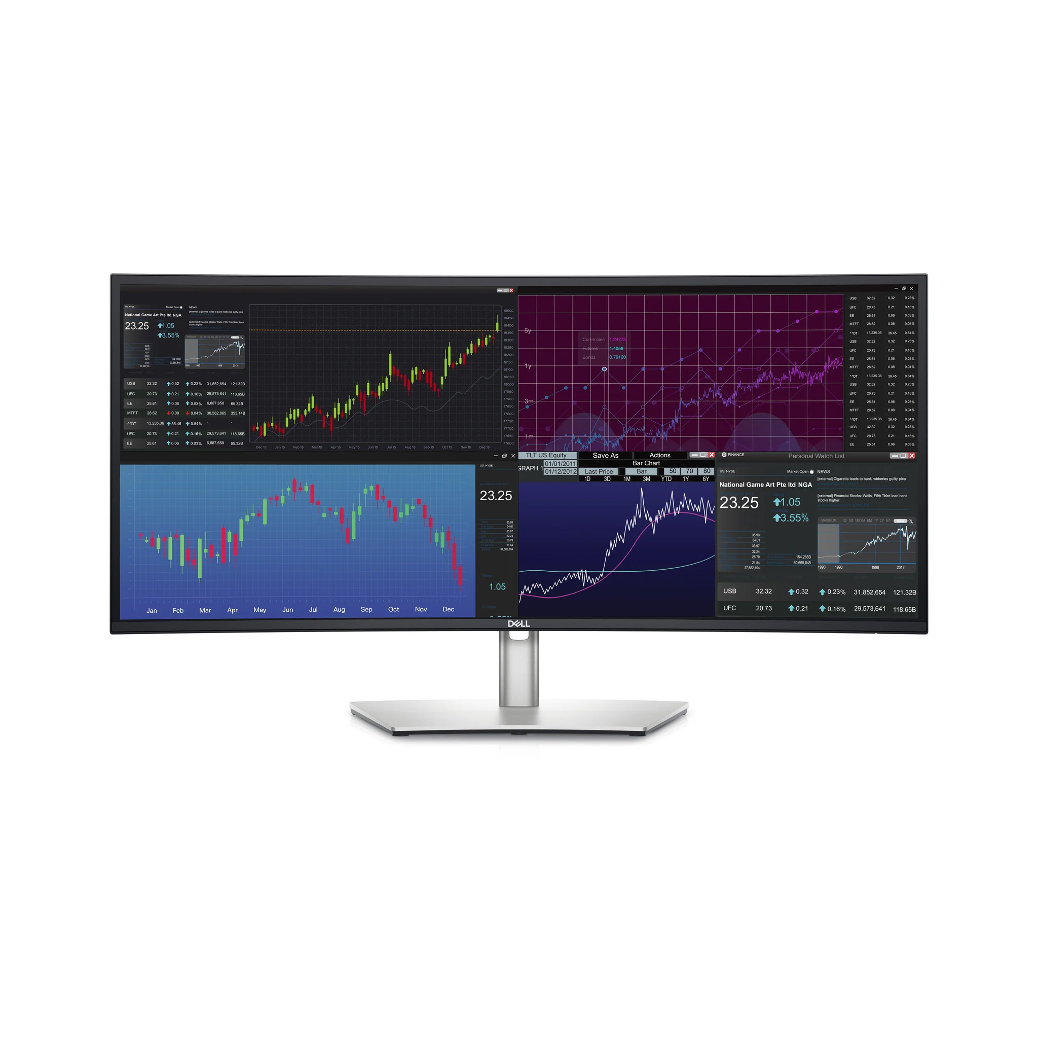 DELL UltraSharp U3423WE LED display 86.7 cm (34.1") 3440 x 1440 pixels UltraWide Quad HD LCD Silver - Image 10