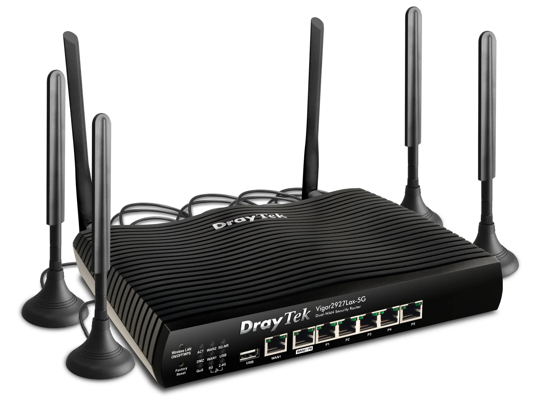 DrayTek V2927LAX-5G-K - Gigabit Ethernet Dual-band (2.4 GHz / 5 GHz) Wi-Fi 6 Wireless Router - Image 2