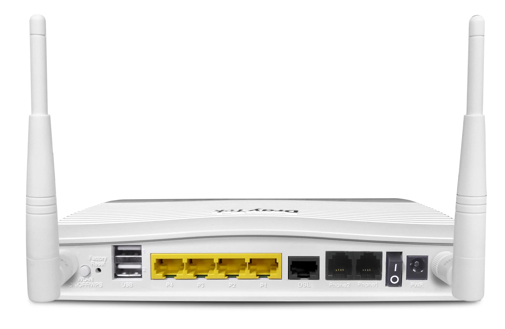 DrayTek Vigor 2766Vac - Gigabit Ethernet Dual-band (2.4 GHz / 5 GHz) wireless router in White - Image 2