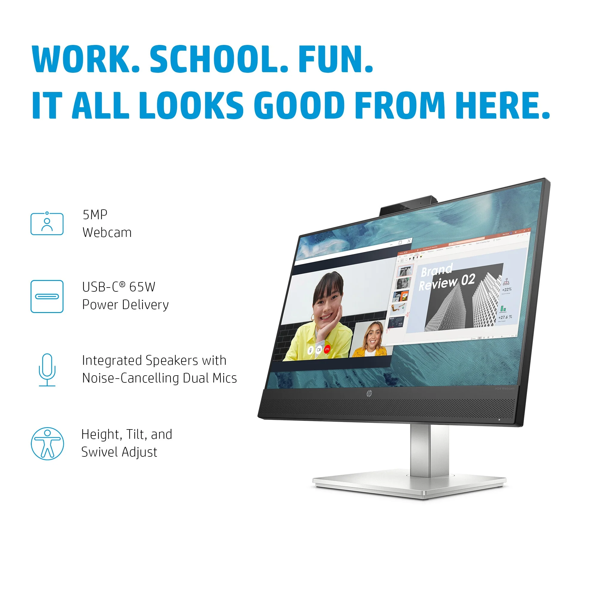 HP E24M G4 - 60.5 cm (23.8") - 1920 x 1080 pixels FHD Monitor - Image 13