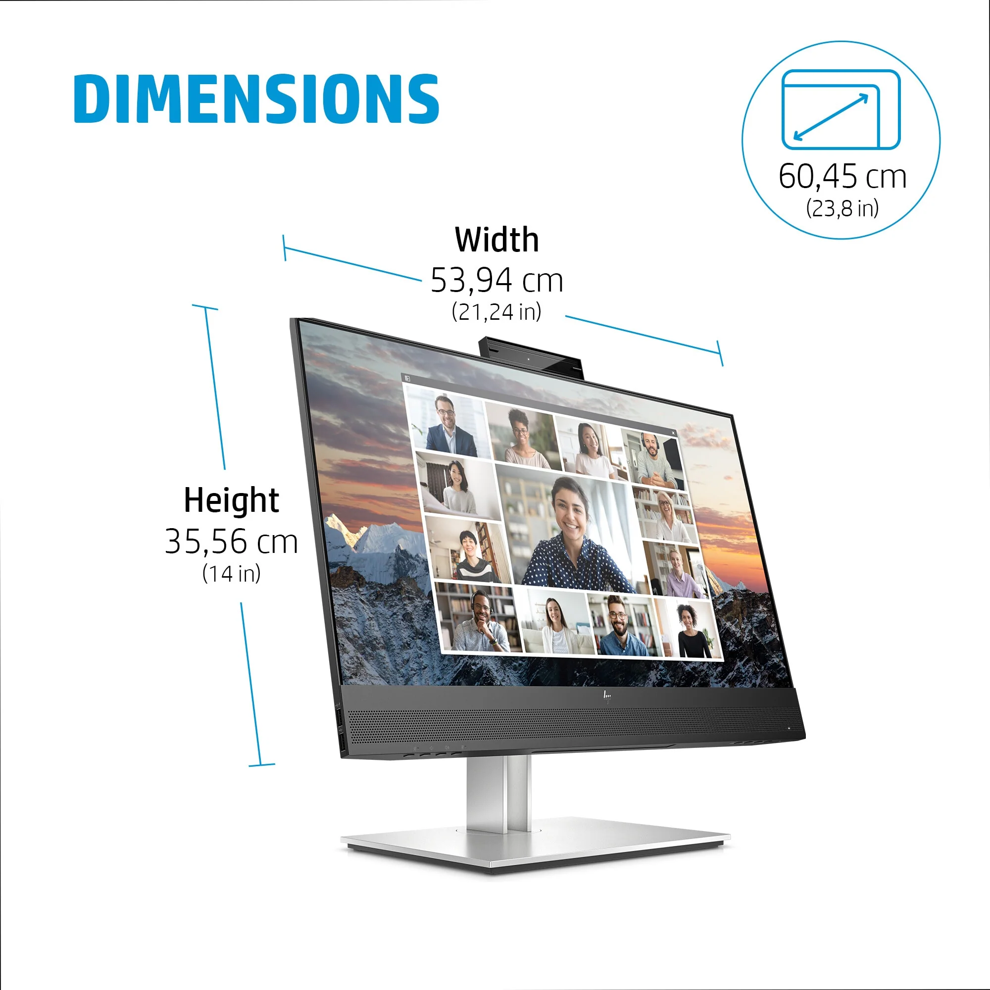 HP E24M G4 - 60.5 cm (23.8") - 1920 x 1080 pixels FHD Monitor - Image 9