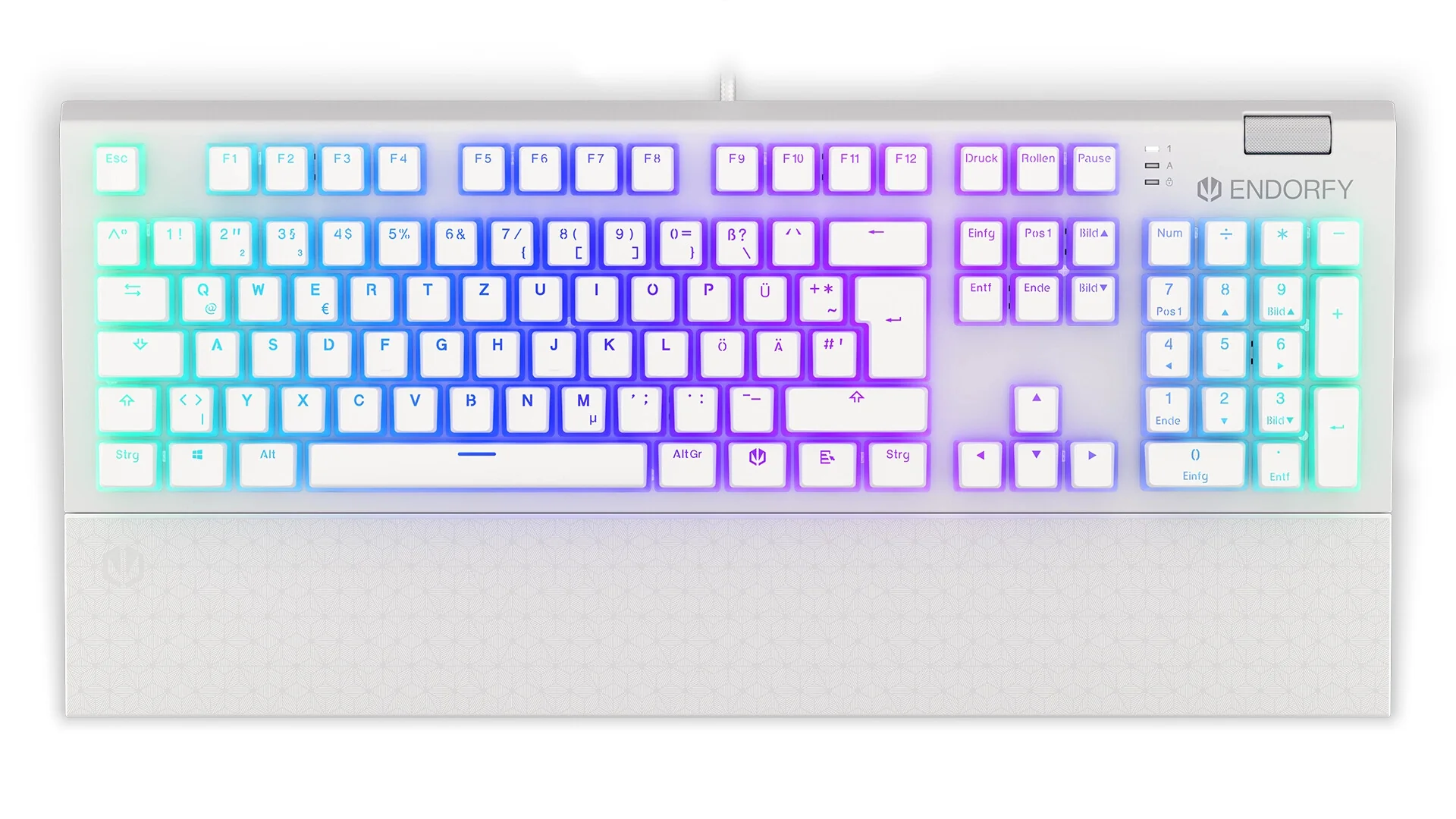 ENDORFY Thock - USB Wired RGB Mechanical Keyboard in White (QWERTZ German) - Image 10