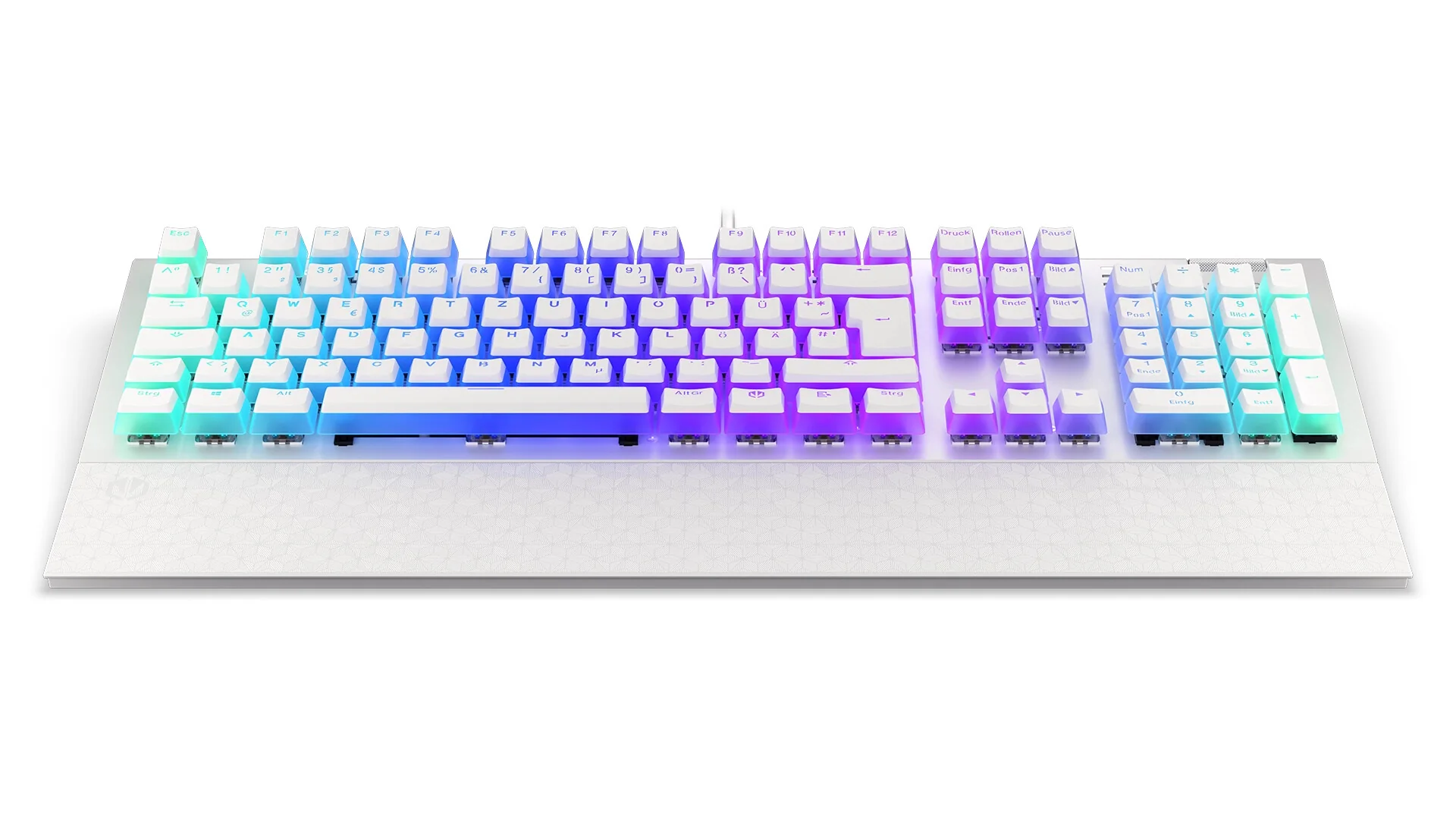 ENDORFY Thock - USB Wired RGB Mechanical Keyboard in White (QWERTZ German) - Image 3