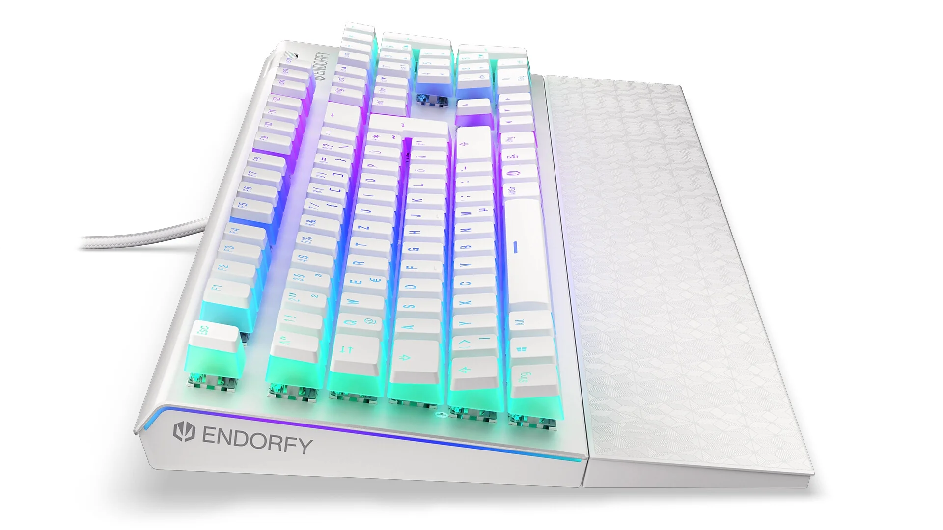 ENDORFY Thock - USB Wired RGB Mechanical Keyboard in White (QWERTZ German) - Image 5