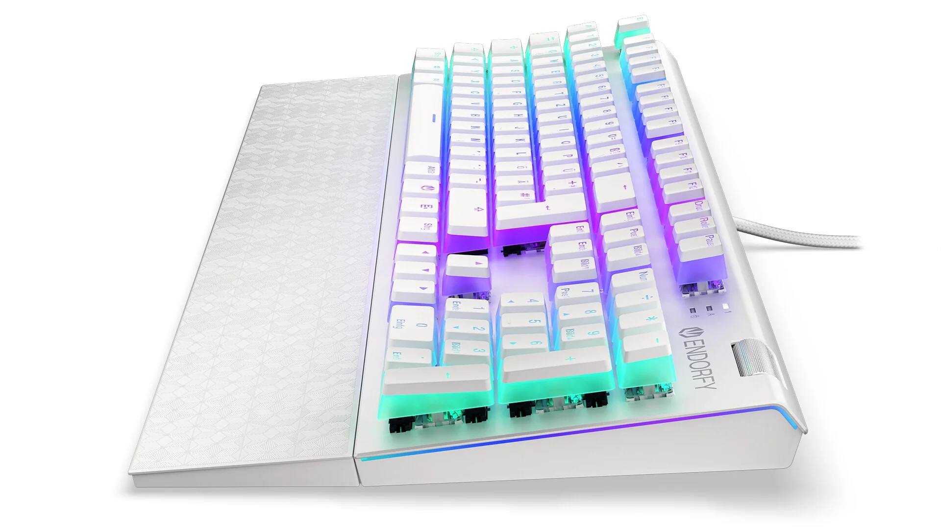 ENDORFY Thock - USB Wired RGB Mechanical Keyboard in White (QWERTZ German) - Image 6