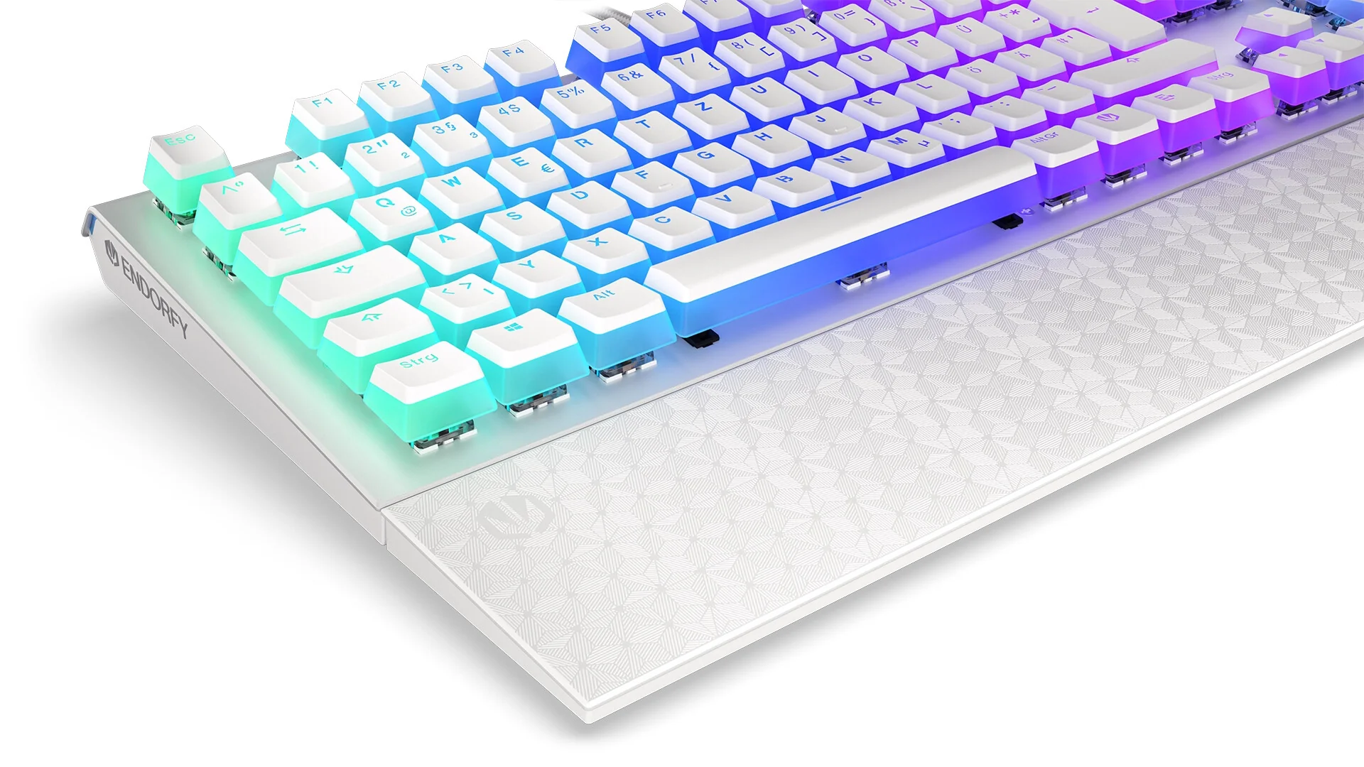 ENDORFY Thock - USB Wired RGB Mechanical Keyboard in White (QWERTZ German) - Image 8